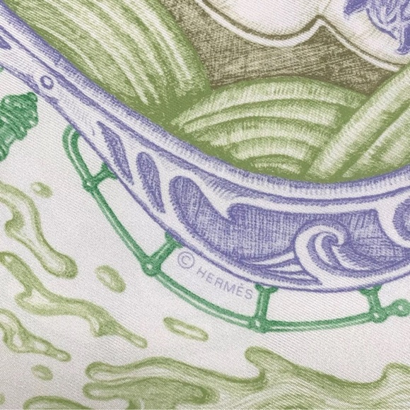 Silk Scarf THE HORSAWARDS 90Carre France with box - Picture 12 of 16